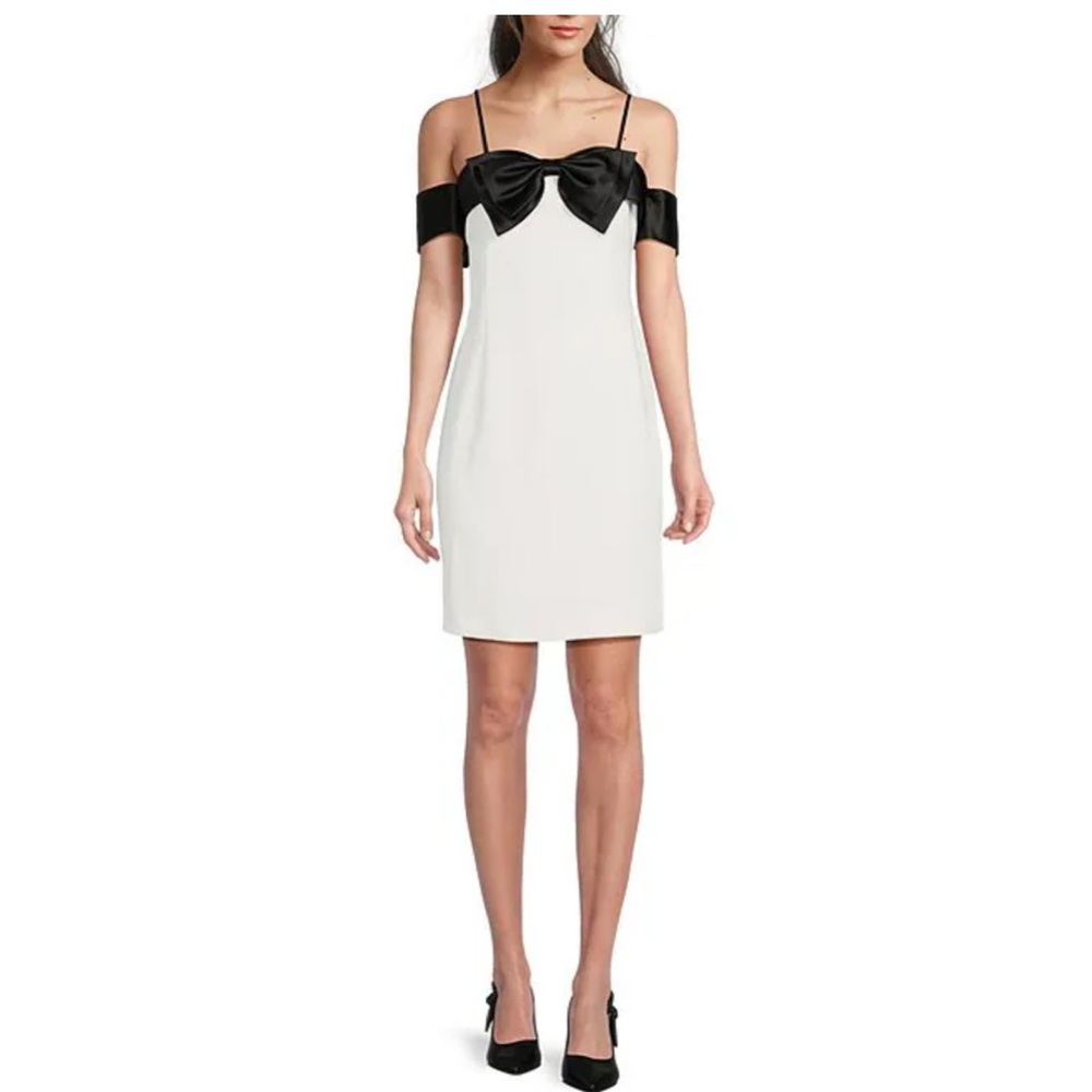 Elegant Black and White Dress